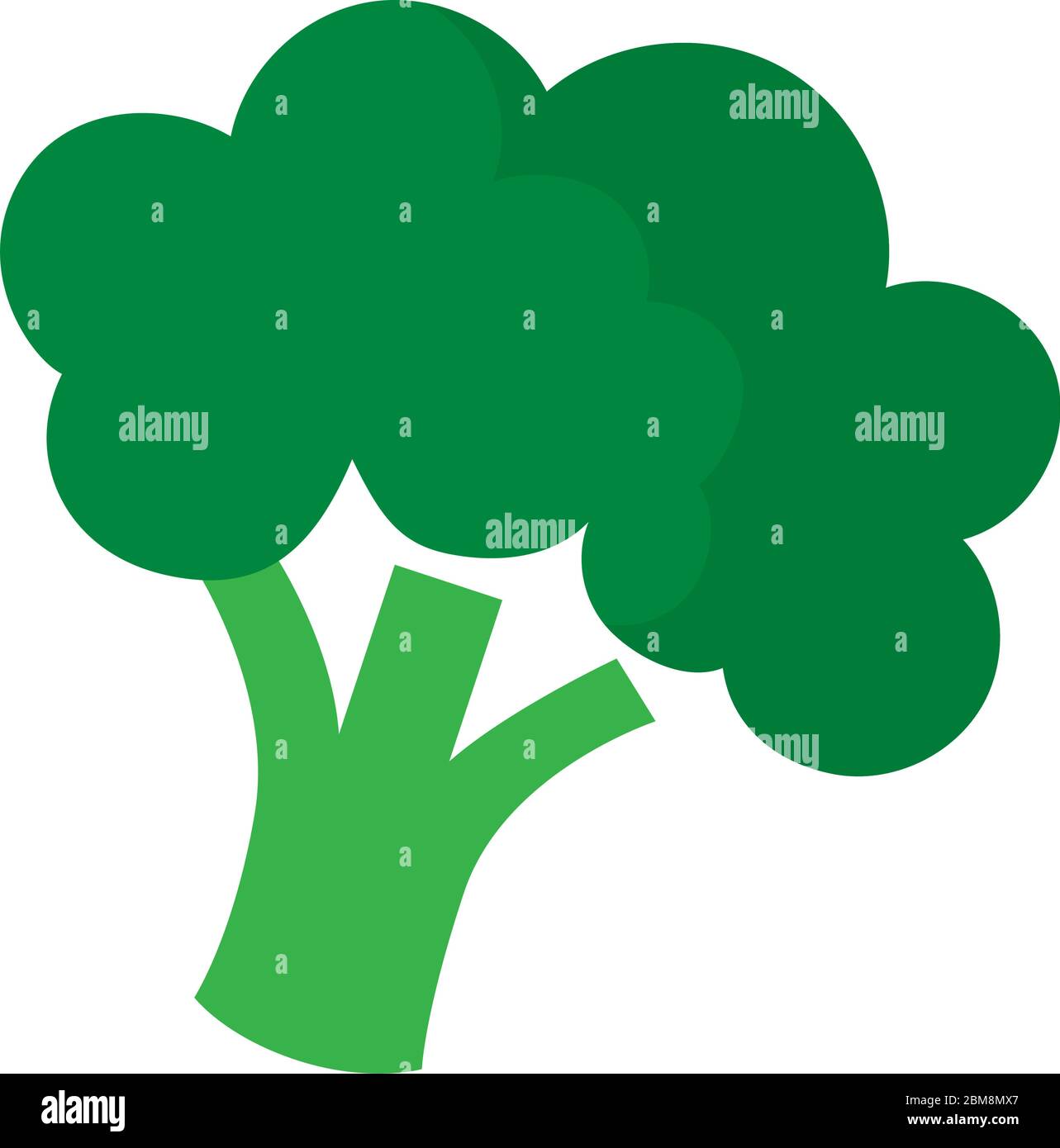 Icona di broccoli isolati Illustrazione Vettoriale