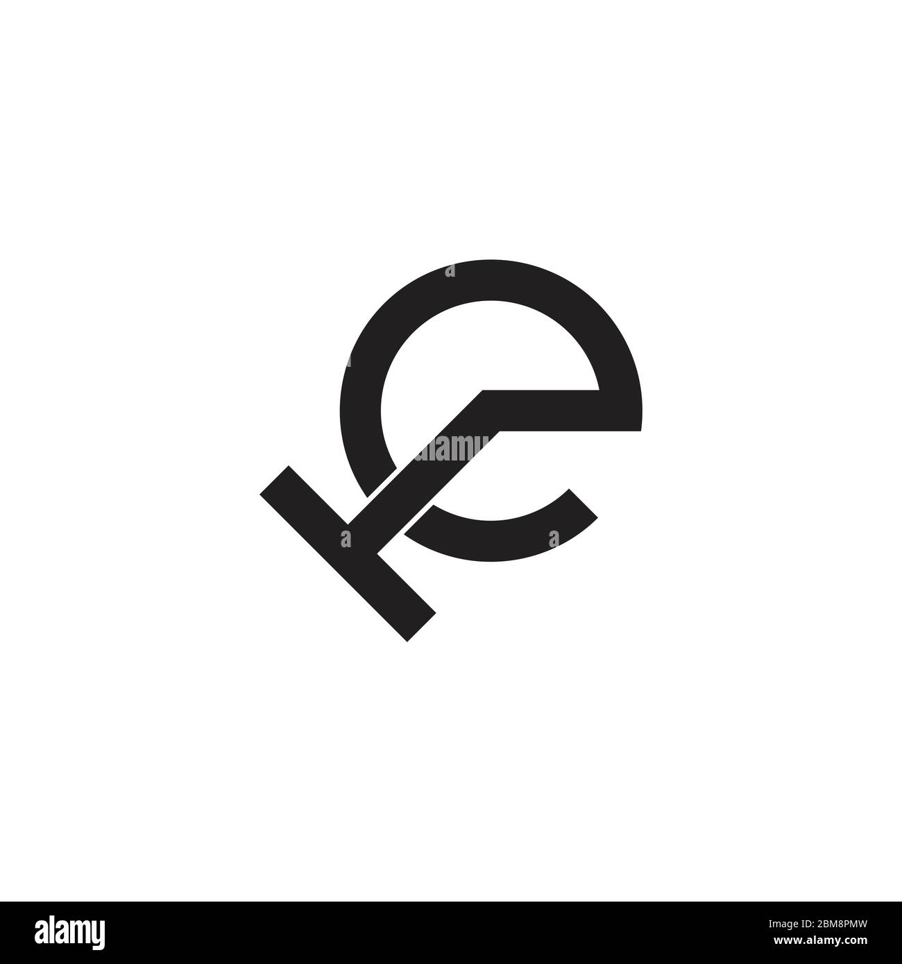 vettore del logo del simbolo geometrico del cerchio di lettere Illustrazione Vettoriale