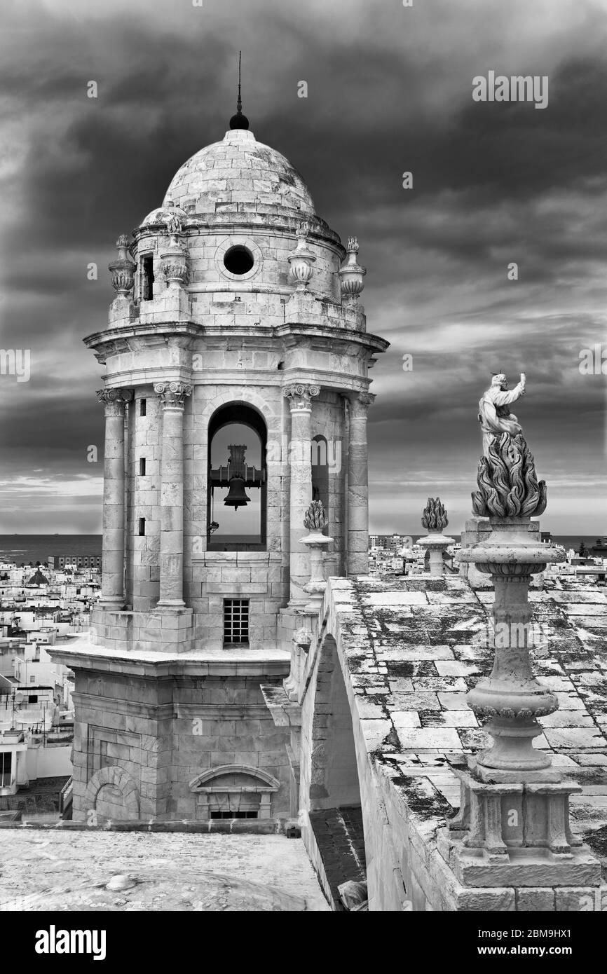 Cattedrale, Città Vecchia, Cadice, Andalusia, Spagna, Europa Foto Stock