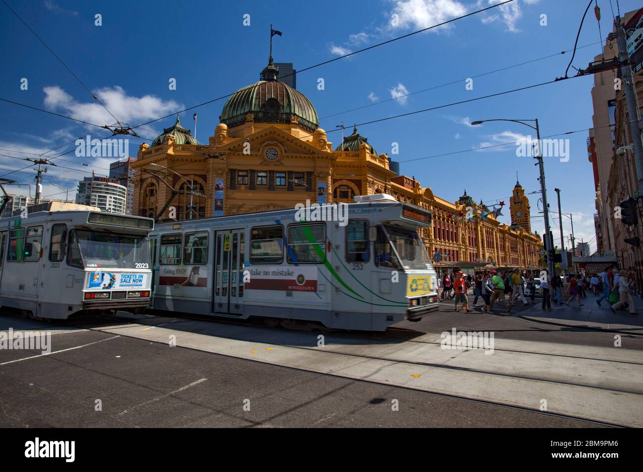 Stazione ferroviaria di Flinders Street, Melbourne Foto Stock