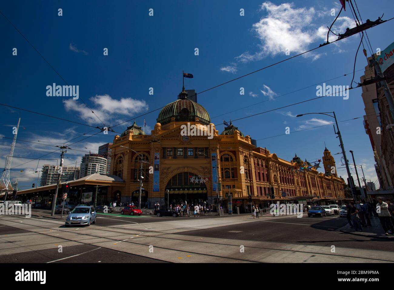 Stazione ferroviaria di Flinders Street, Melbourne Foto Stock