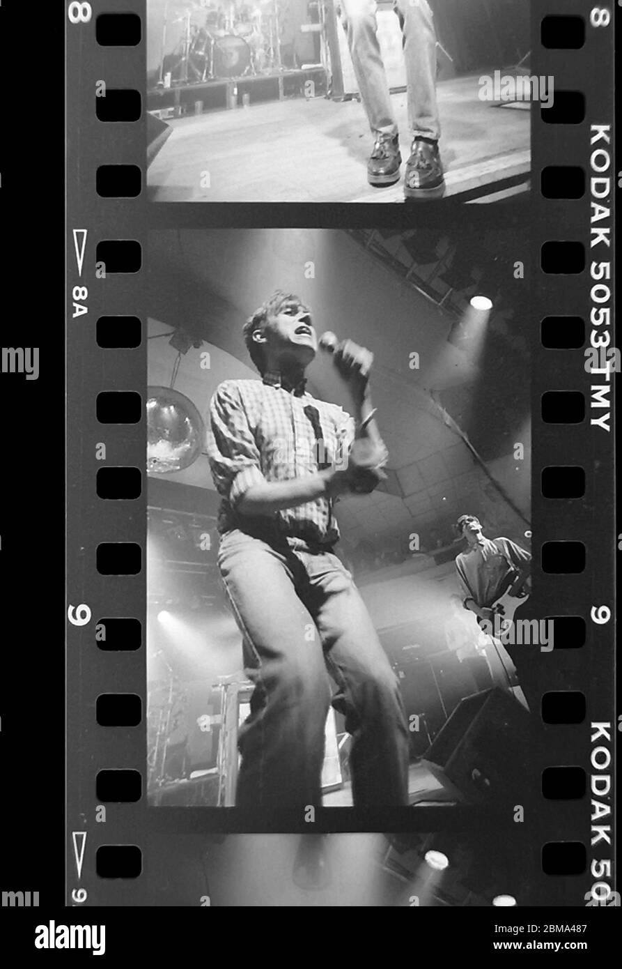 Damon Albarn ha suonato in diretta con Blur all'evento di Brighton. Maggio 23 1994 Foto Stock