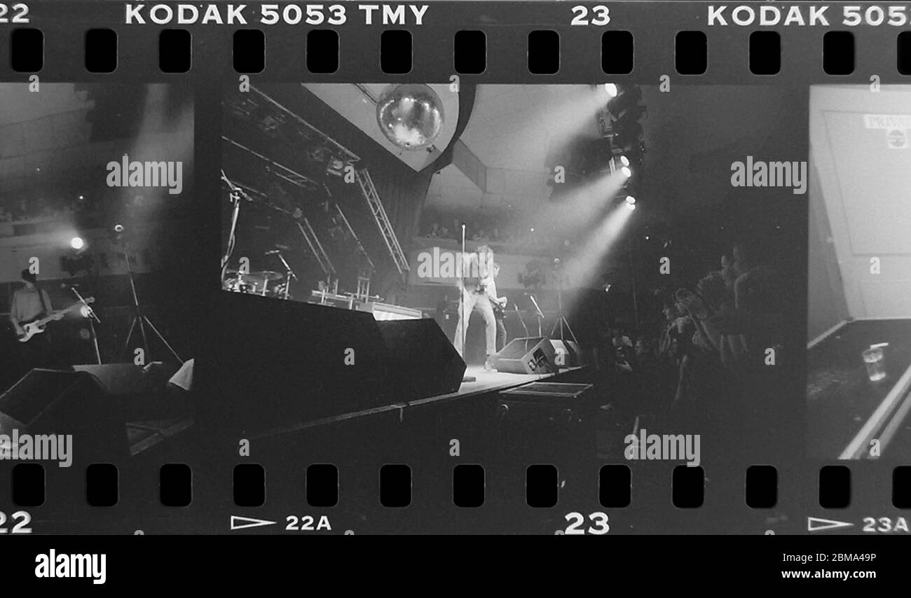 Damon Albarn ha suonato in diretta con Blur all'evento di Brighton. Maggio 23 1994 Foto Stock
