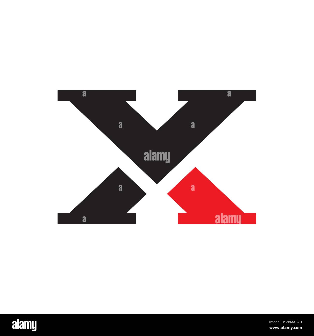 Vettore di disegno del logo X / Y X / X Y letter Illustrazione Vettoriale