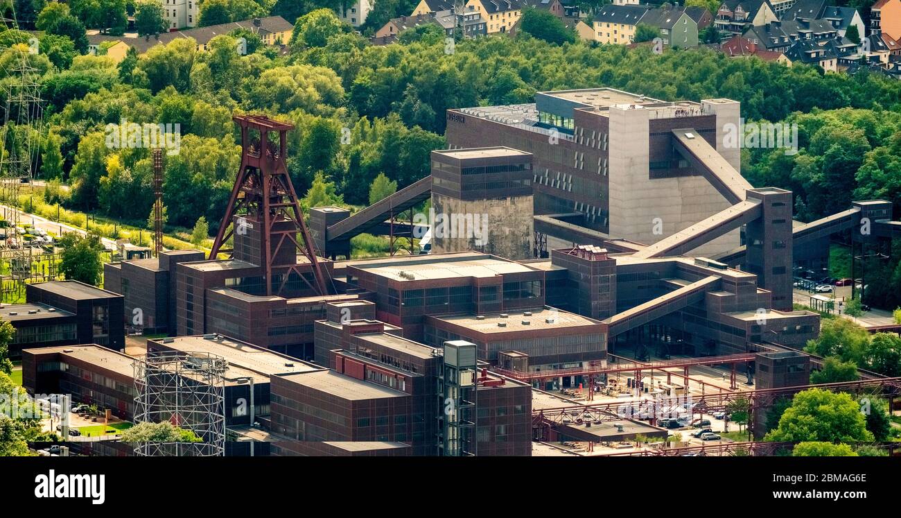 , miniere di carbone Zollverein a Essen, 14.08.2017, vista aerea, Germania, Renania settentrionale-Vestfalia, Ruhr Area, Essen Foto Stock