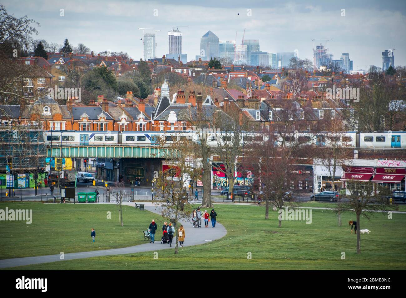 Brockwell Park, Londra sud-occidentale. Foto Stock