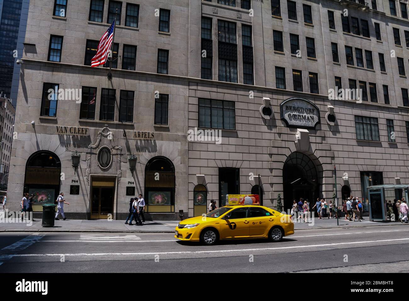 L'entrata di Bergdorf Goodman a New York City Foto Stock
