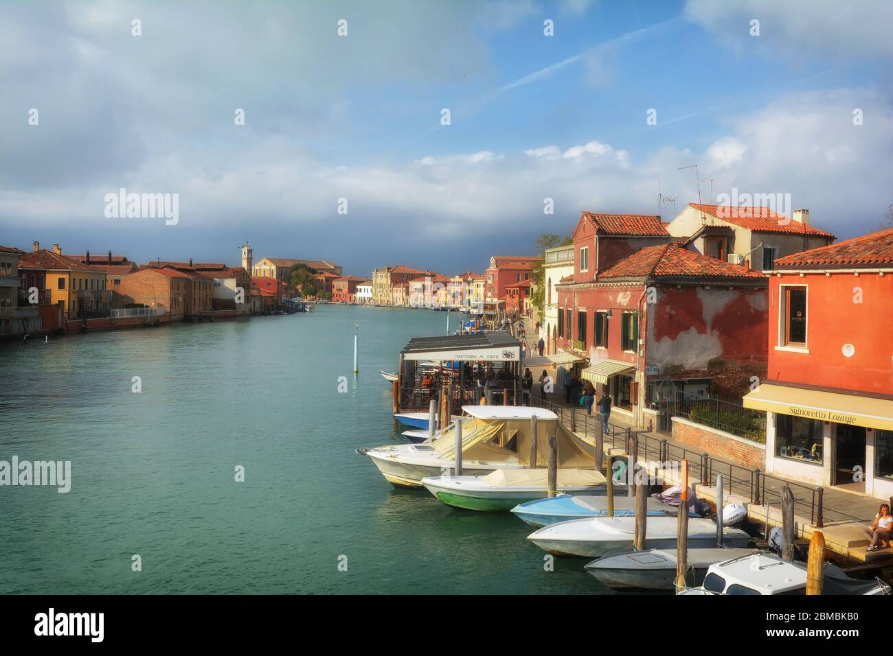 Canale Grande di Murano Foto Stock