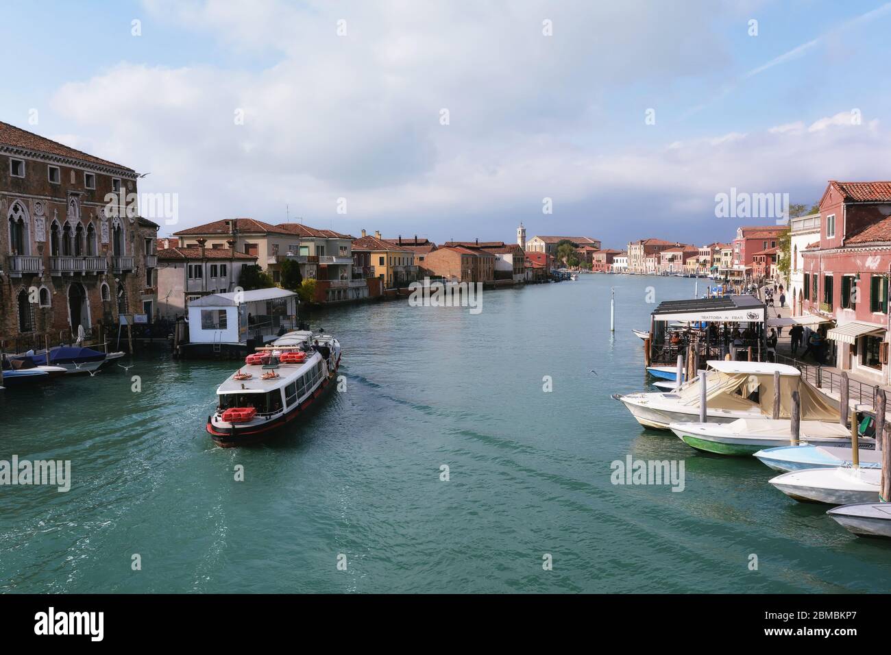 Canale Grande di Murano Foto Stock