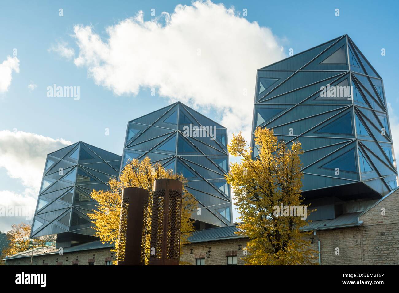 Rotermanni kvartal, moderno quartiere di rotermann a Tallinn Foto Stock