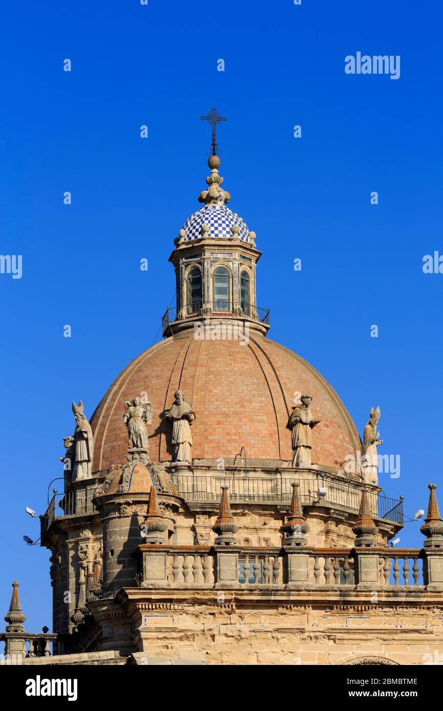 Cattedrale, Jerez de la Frontera City, Andalusia, Spagna, Europa Foto Stock