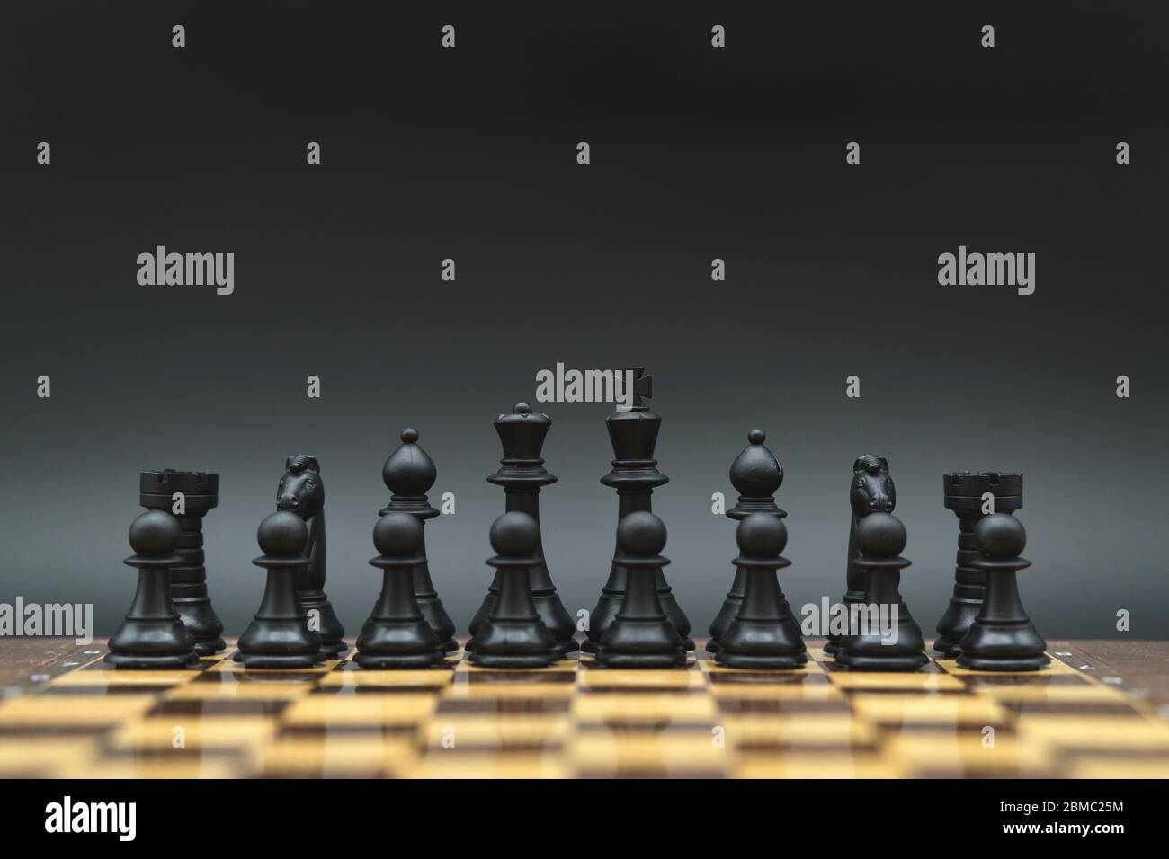 strategia gioco di scacchi girato in studio Foto Stock