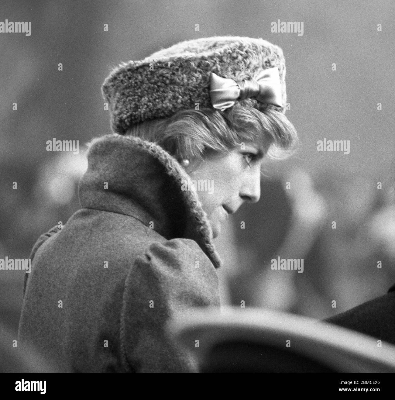 HRH Diana, Principessa del Galles, fa una visita reale al Parco di campagna di Hedge End, Hampshire, mercoledì 7 dicembre 1983 Foto Stock