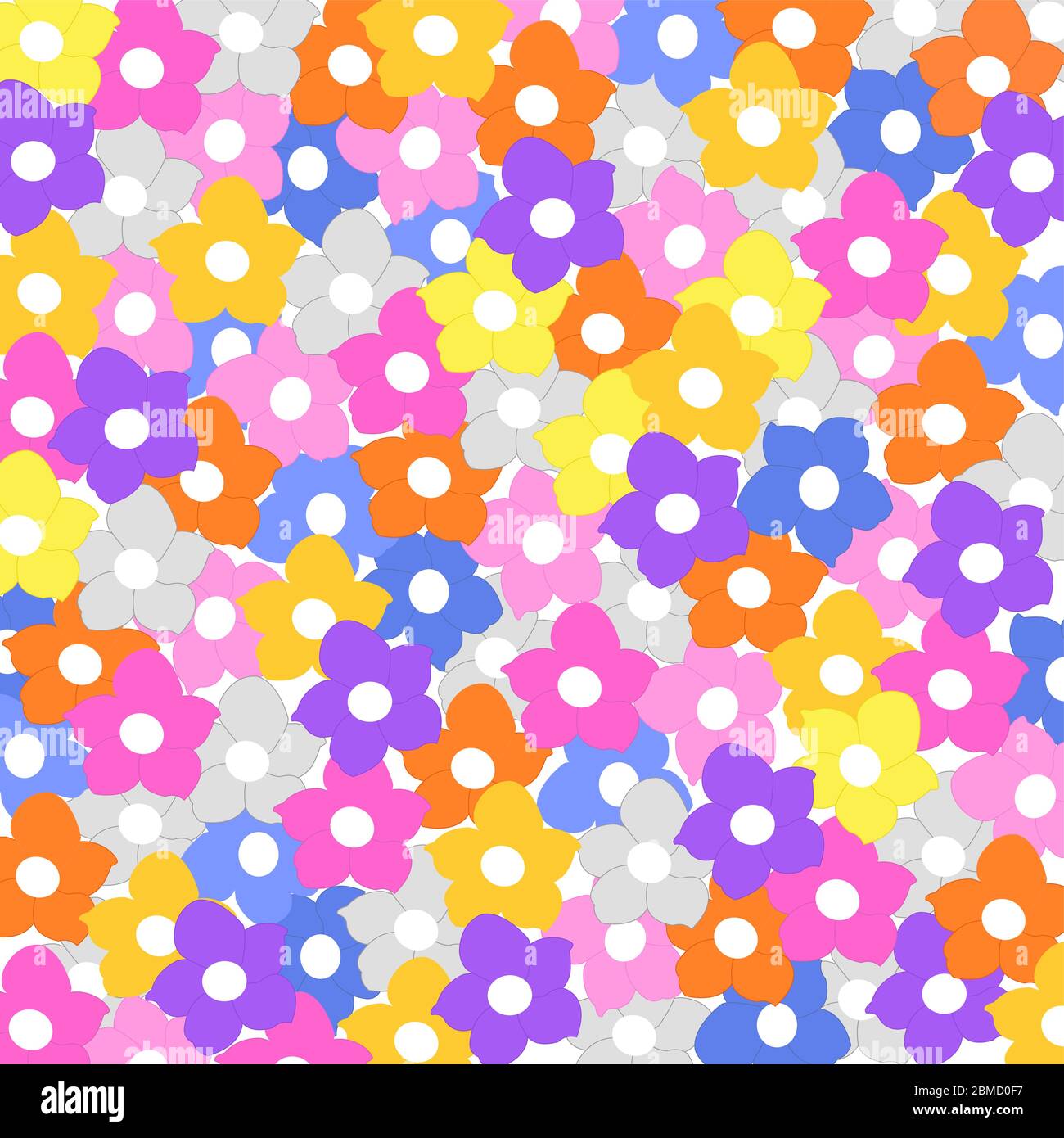 Anemon fiori sfondo senza cuciture Illustrazione Vettoriale