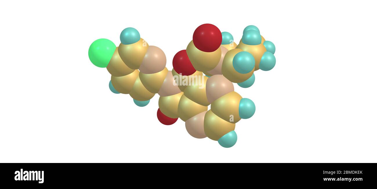 Zopiclone è un agente ipnotico non benzodiazepinico utilizzato nel trattamento dell'insonnia. illustrazione 3d Foto Stock