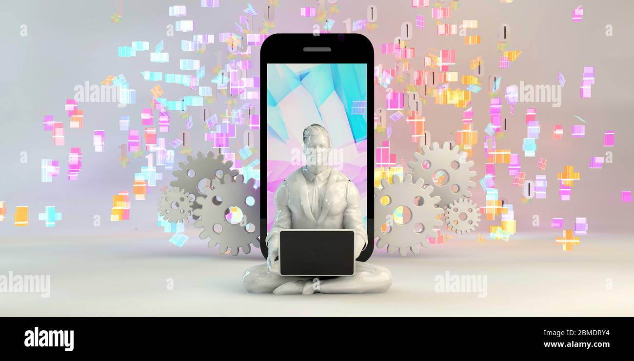 La tecnologia aziendale sfondo concetto astratto di Foto Stock