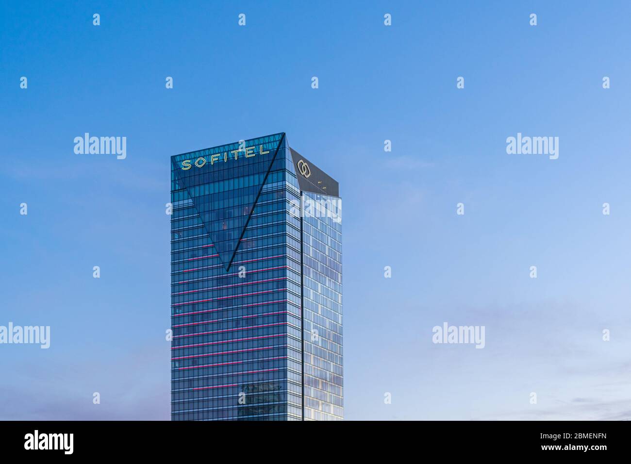 L'hotel Sofitel a Darling Harbour Sydney Foto Stock