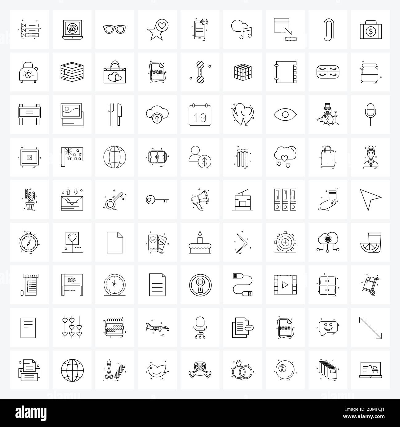 81 linea di interfaccia icone Set di simboli moderni su smartphone,  cellulare, occhiali, amore, valutazione Illustrazione vettoriale Immagine e  Vettoriale - Alamy