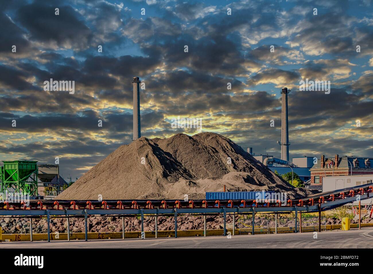Operazione di estrazione del carbone Foto Stock
