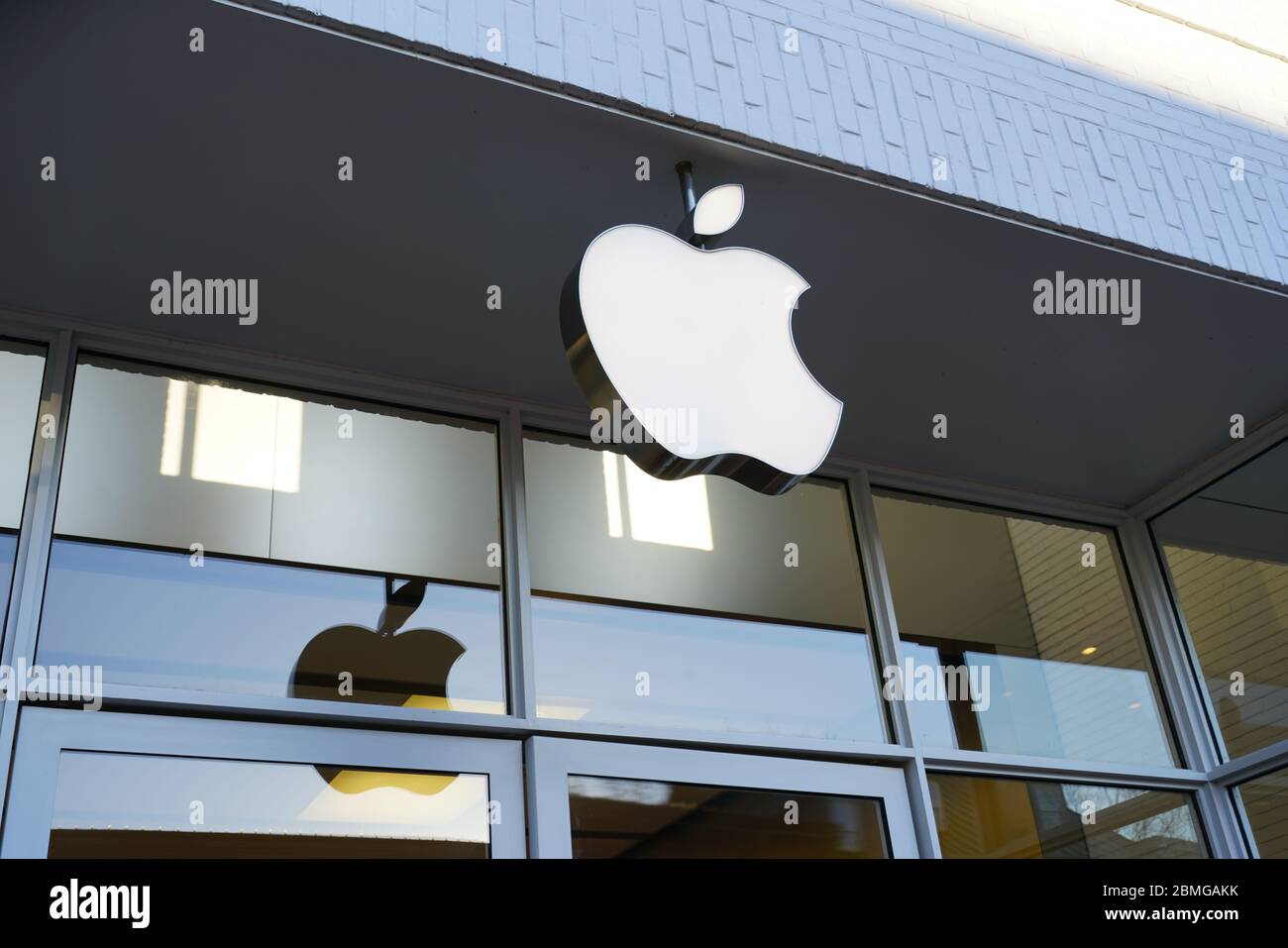 GEORGETOWN, DC -21 FEB 2020 - Vista di un Apple store a Georgetown, Washington, DC. Foto Stock