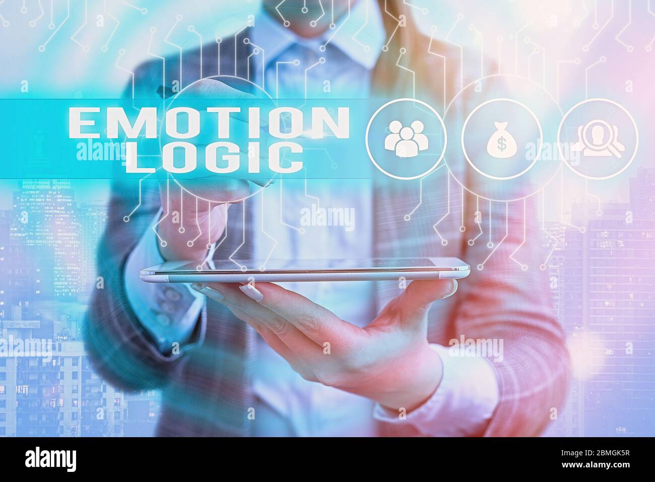 Segno di testo che illustra la logica di emozione. Business photo testo cuore o cervello anima o Intelligence confusione equilibrio uguale Foto Stock