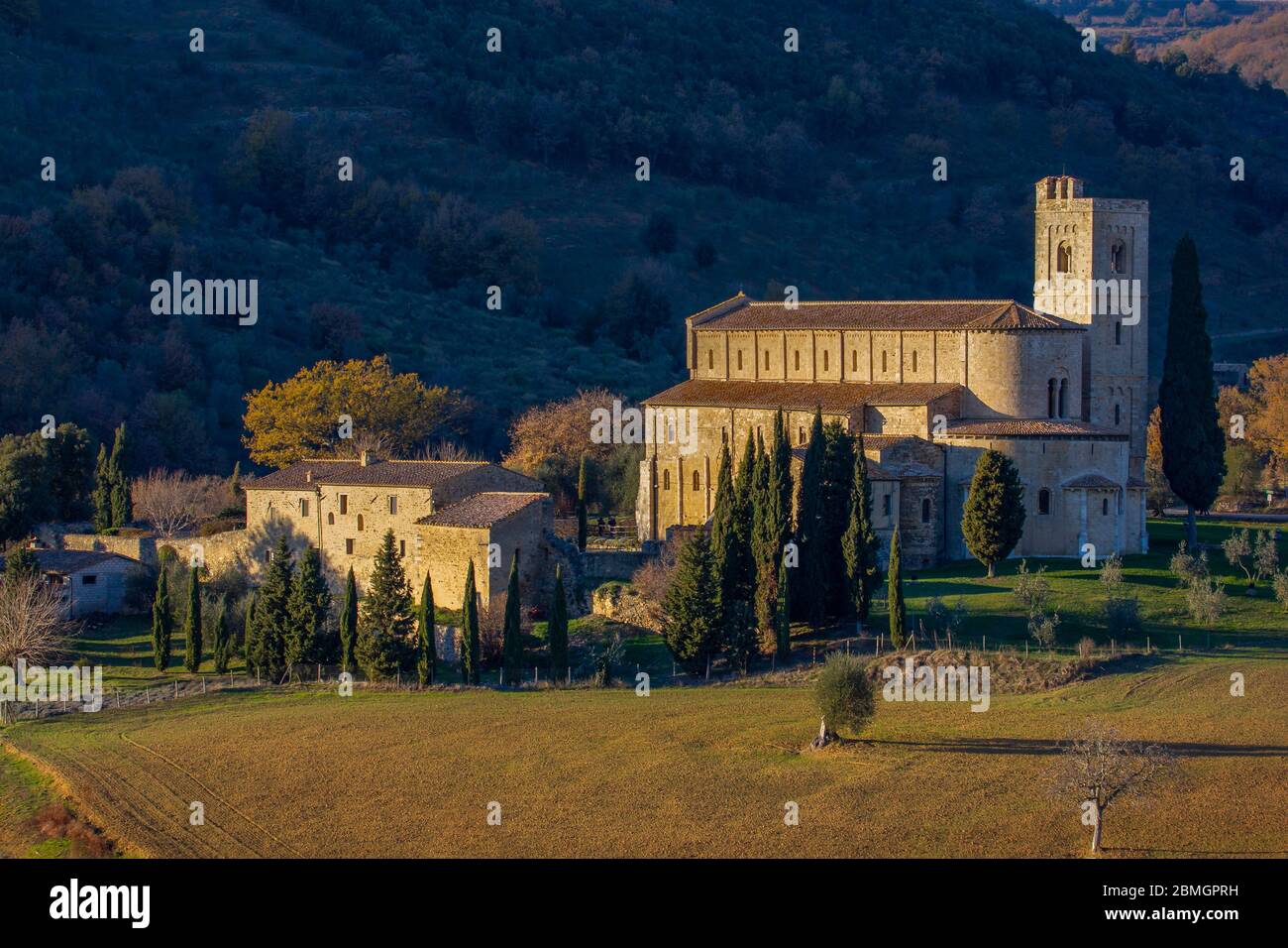 Abbazia di Sant'Antimo (Montalcino, Siena) Foto Stock