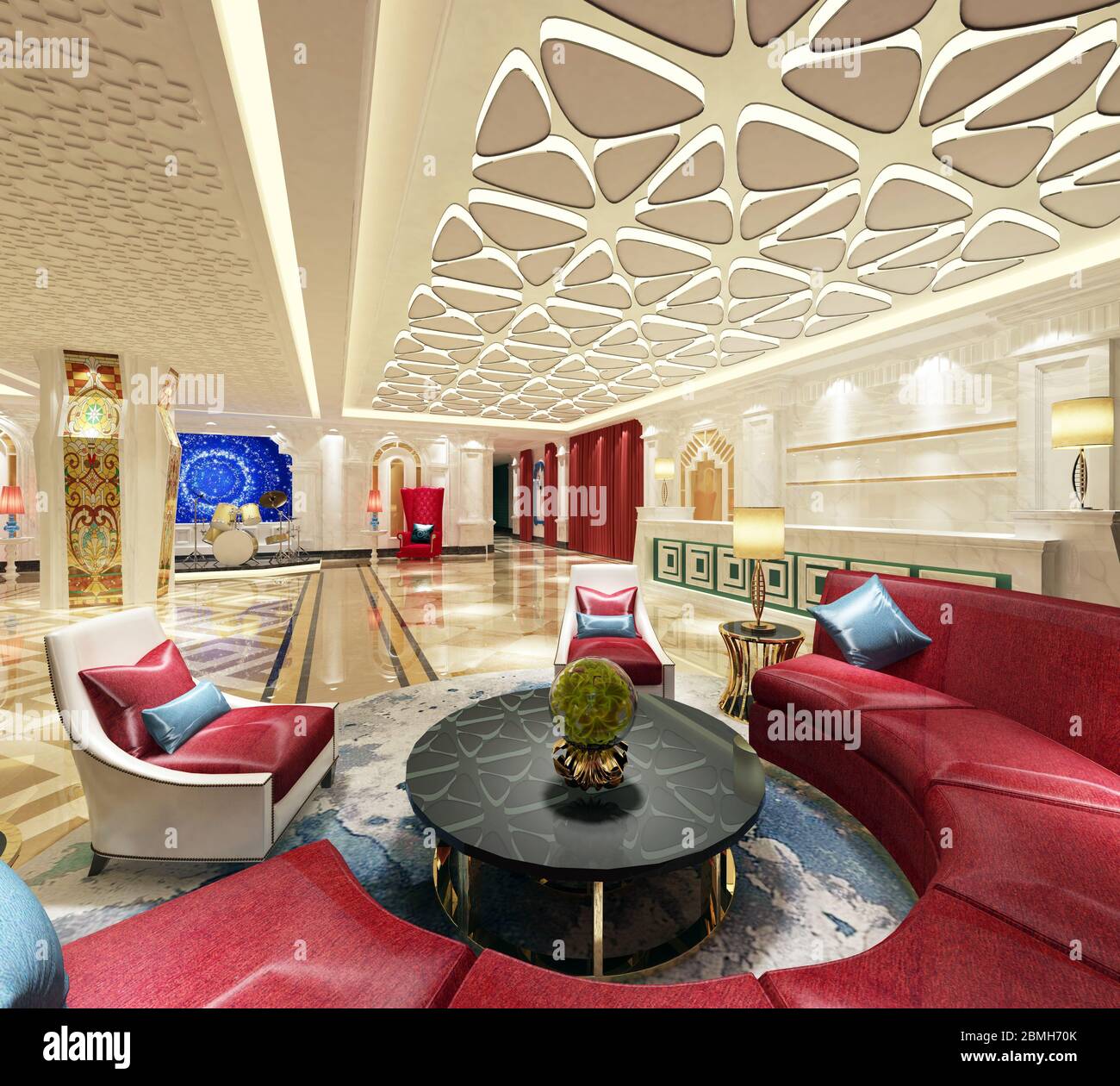 Lobby di vuoto interno Foto Stock