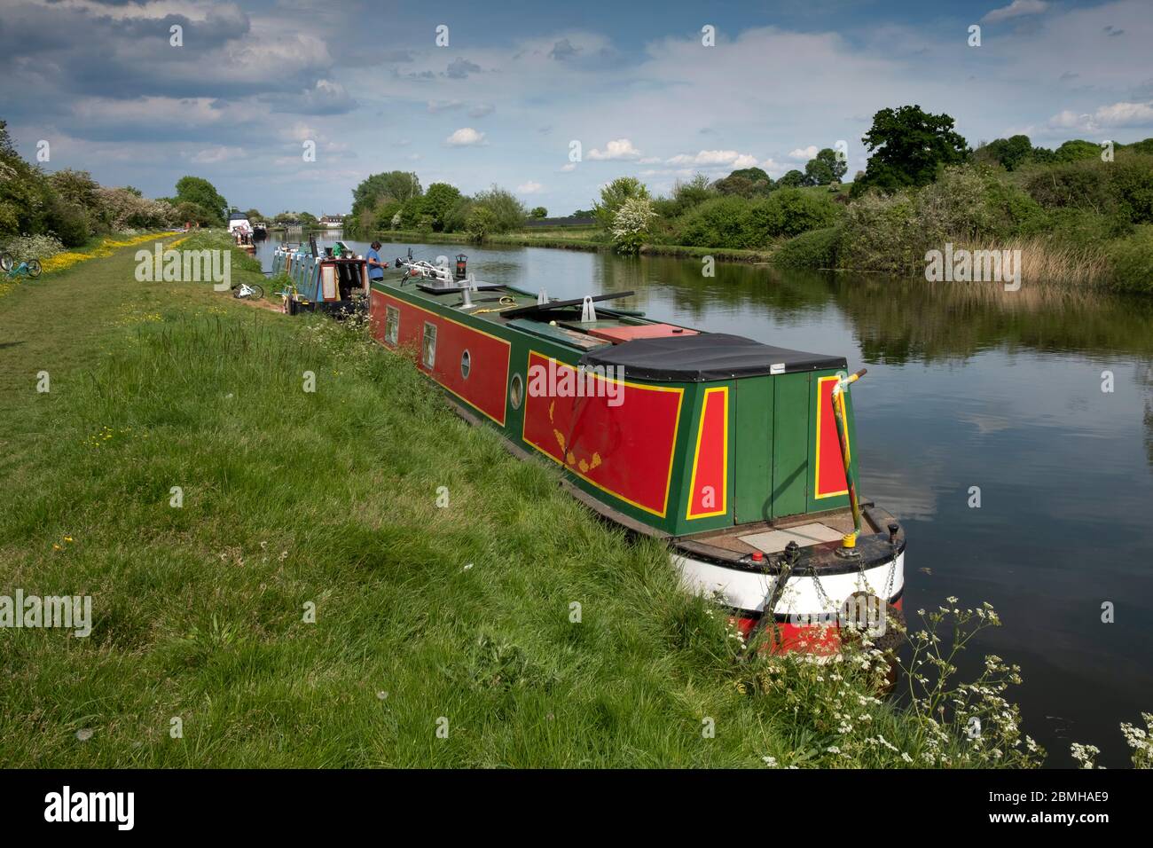 The Gloucester and Sharpness Canal, Purton, Gloucestershire, Regno Unito. Foto Stock
