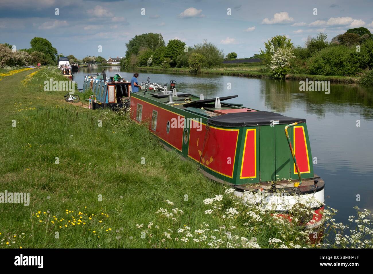 The Gloucester and Sharpness Canal, Purton, Gloucestershire, Regno Unito. Foto Stock