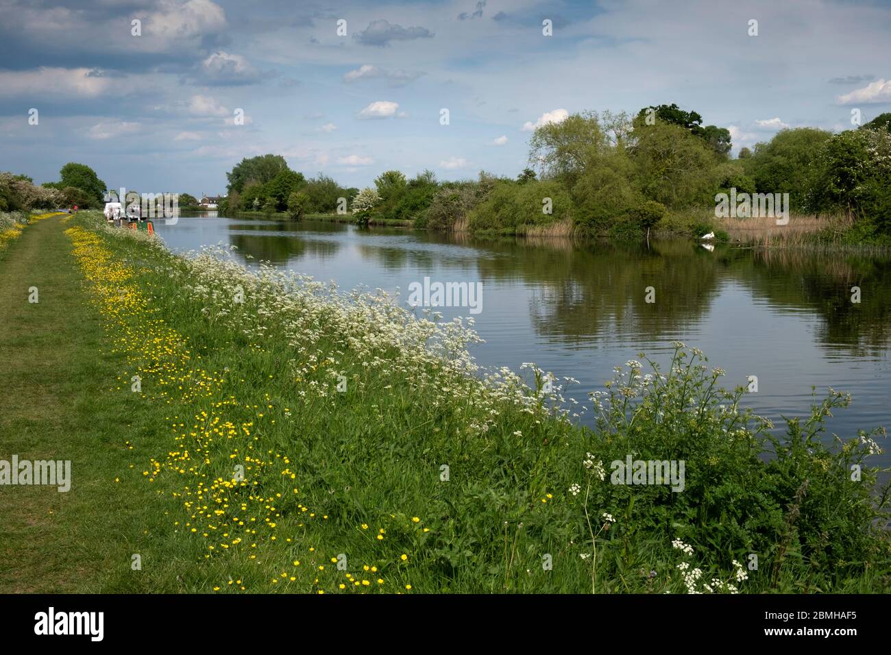 The Gloucester and Sharpness Canal, Purton, Gloucestershire, Regno Unito. Foto Stock