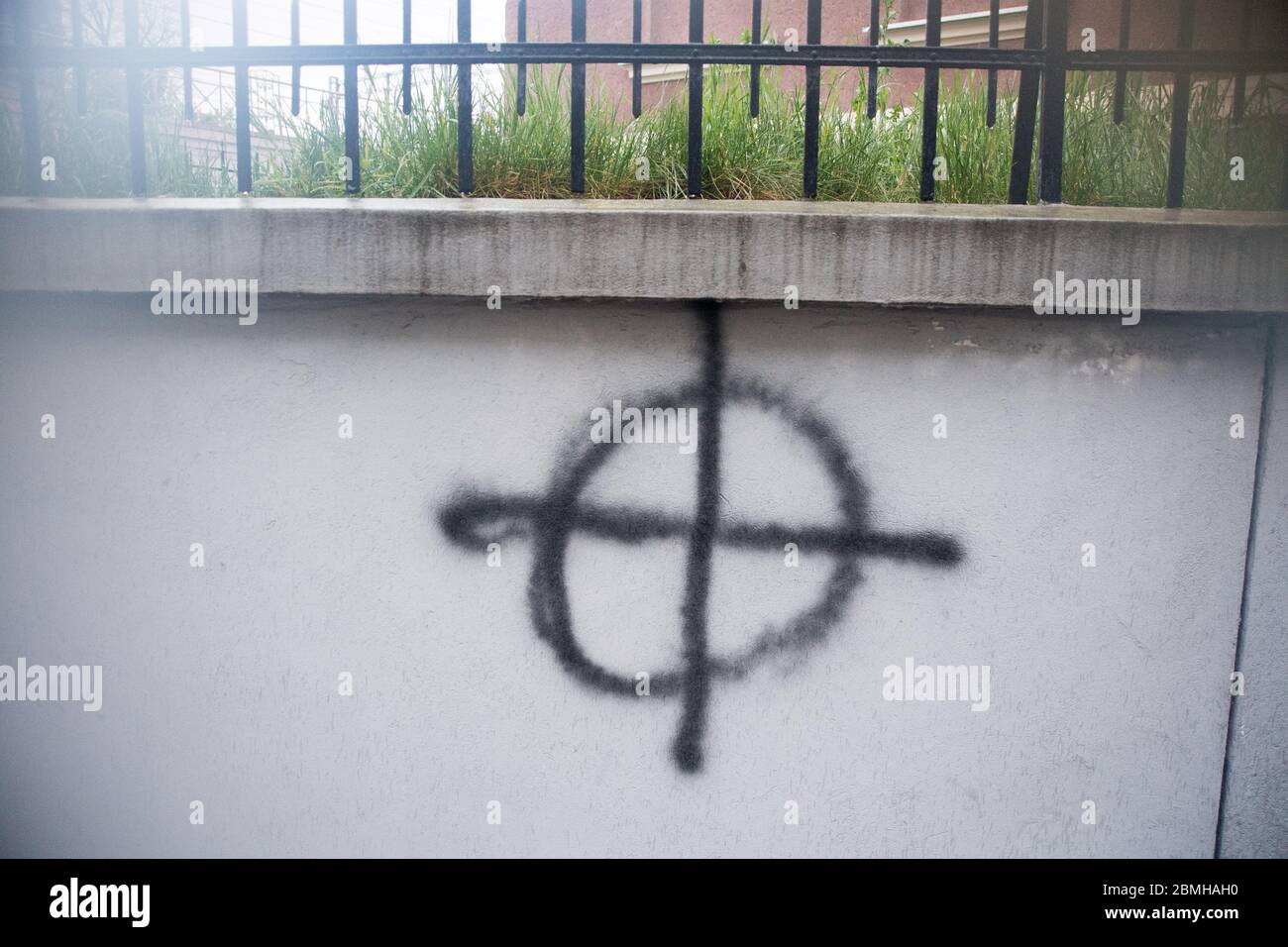 Simboli neo-nazisti a Danzica, Polonia. 5 maggio 2020 © Wojciech Strozyk / Alamy Stock Photo Foto Stock