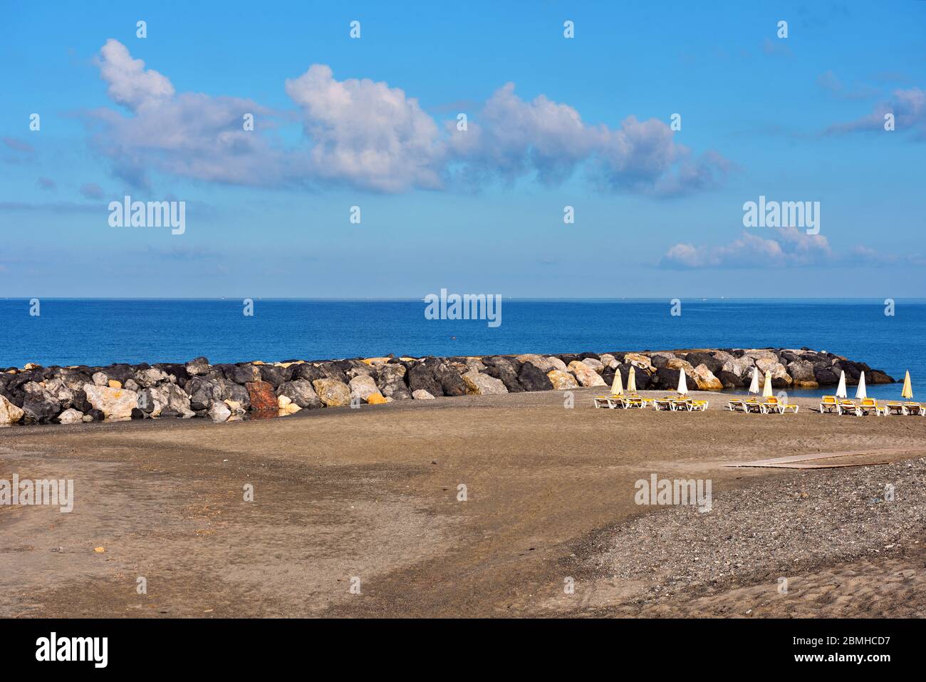 spiaggia di Amantea Calabria Italia Foto Stock