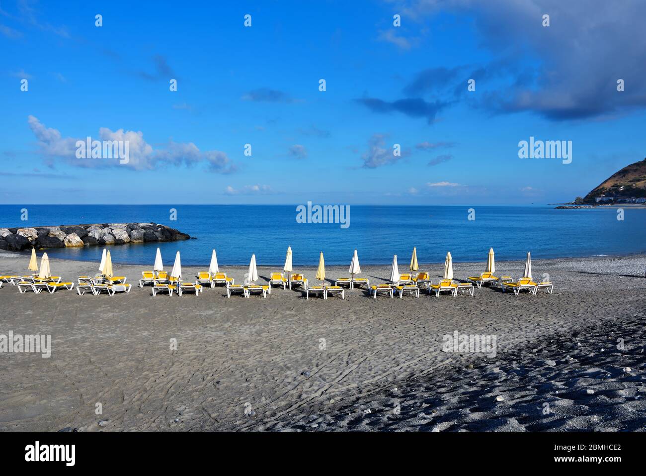 spiaggia di Amantea Calabria Italia Foto Stock