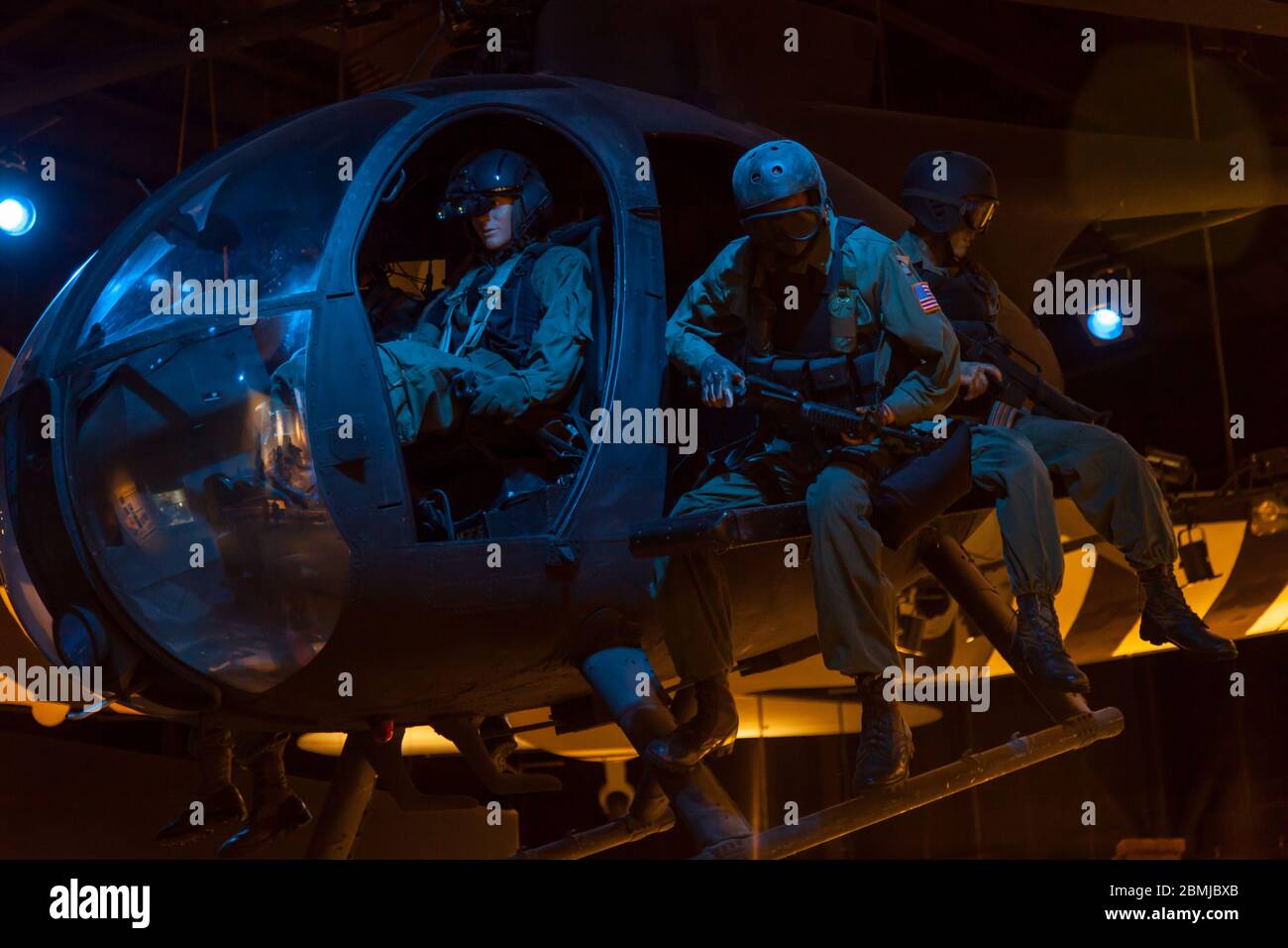 Displays at the Special Operations Museum in Fayetteville, NC Foto Stock