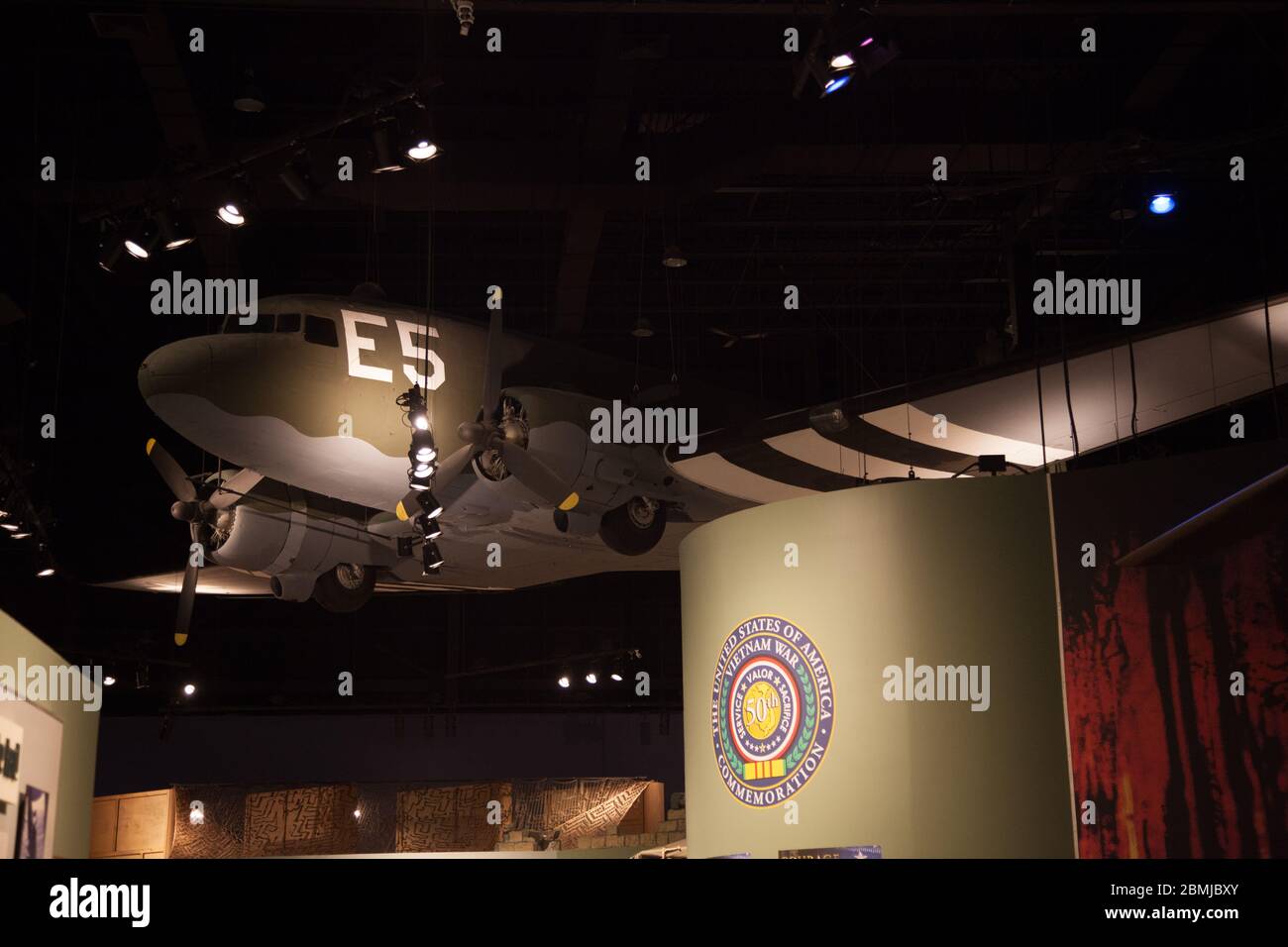 Displays at the Special Operations Museum in Fayetteville, NC Foto Stock