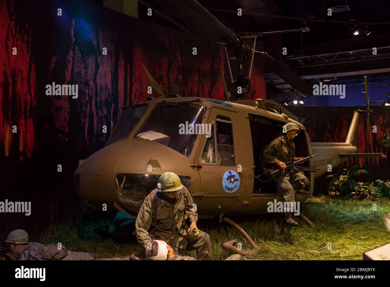 Displays at the Special Operations Museum in Fayetteville, NC Foto Stock