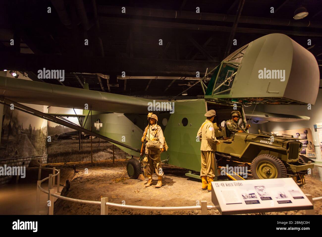 Displays at the Special Operations Museum in Fayetteville, NC Foto Stock