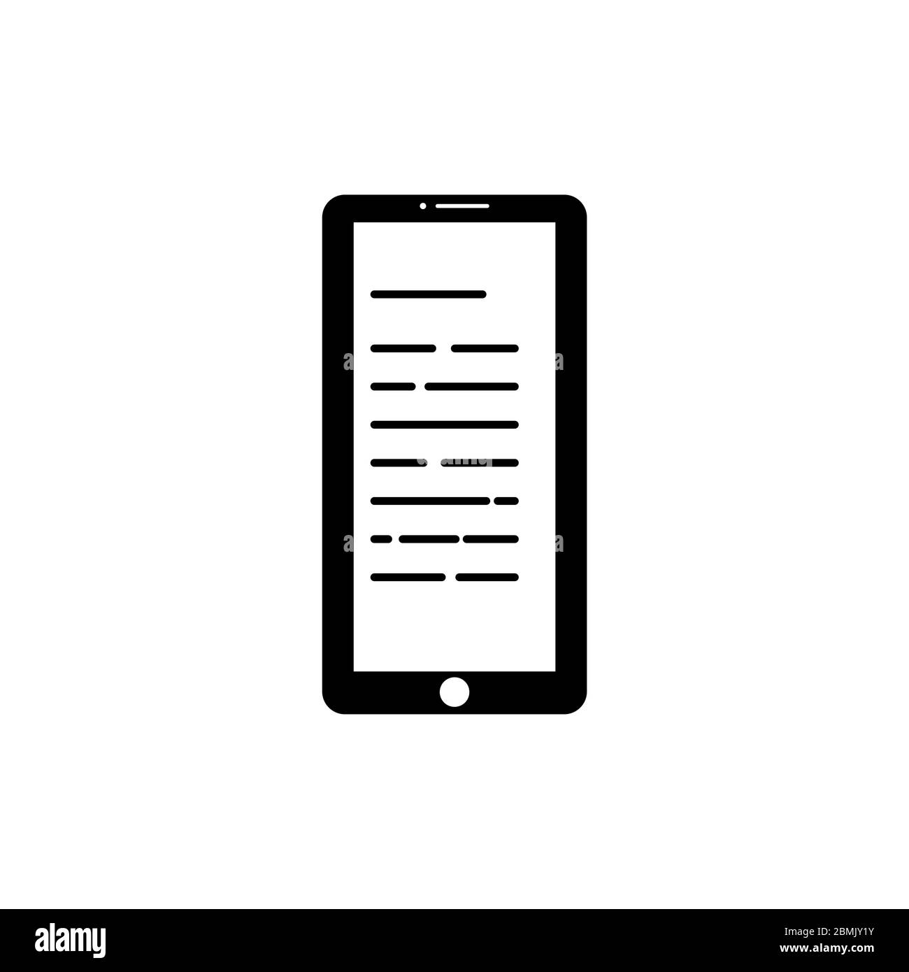 notizie in un'illustrazione grafica vettoriale per smartphone Illustrazione Vettoriale