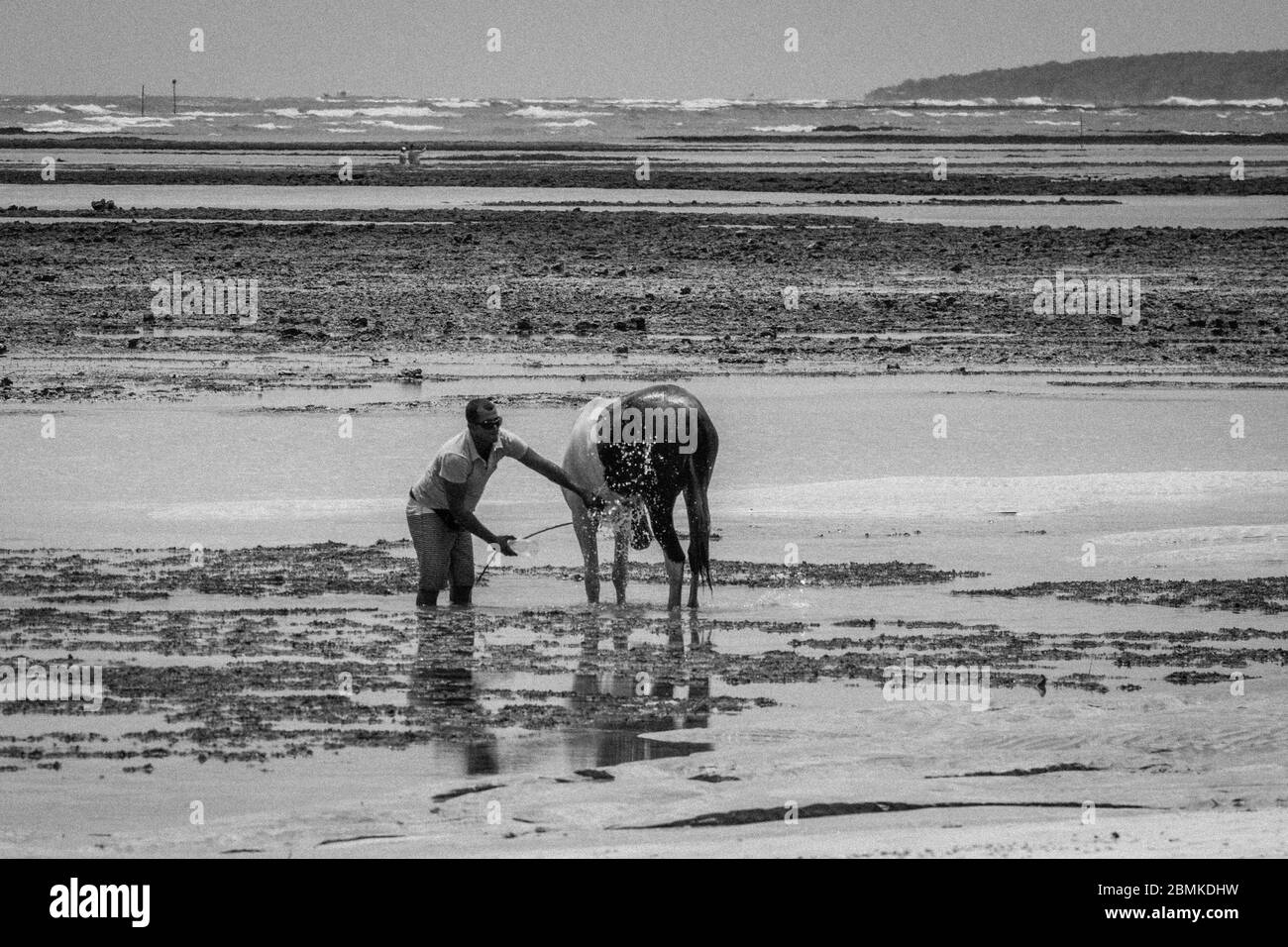 Morro de Sao Paolo durante la bassa marea Foto Stock