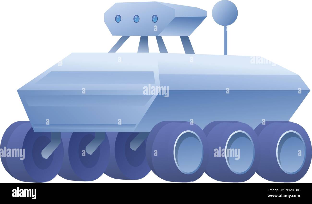 Luna rover icona. Cartoon di luna rover icona vettoriali per il web design isolato su sfondo bianco Illustrazione Vettoriale