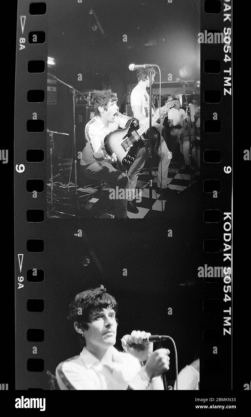 Alexander Boag, il frontman con questi Animal Men che si esibiscono dal vivo presso lo Zap Club di Brighton. 5 settembre 1994 fotografato da James Boardman Foto Stock