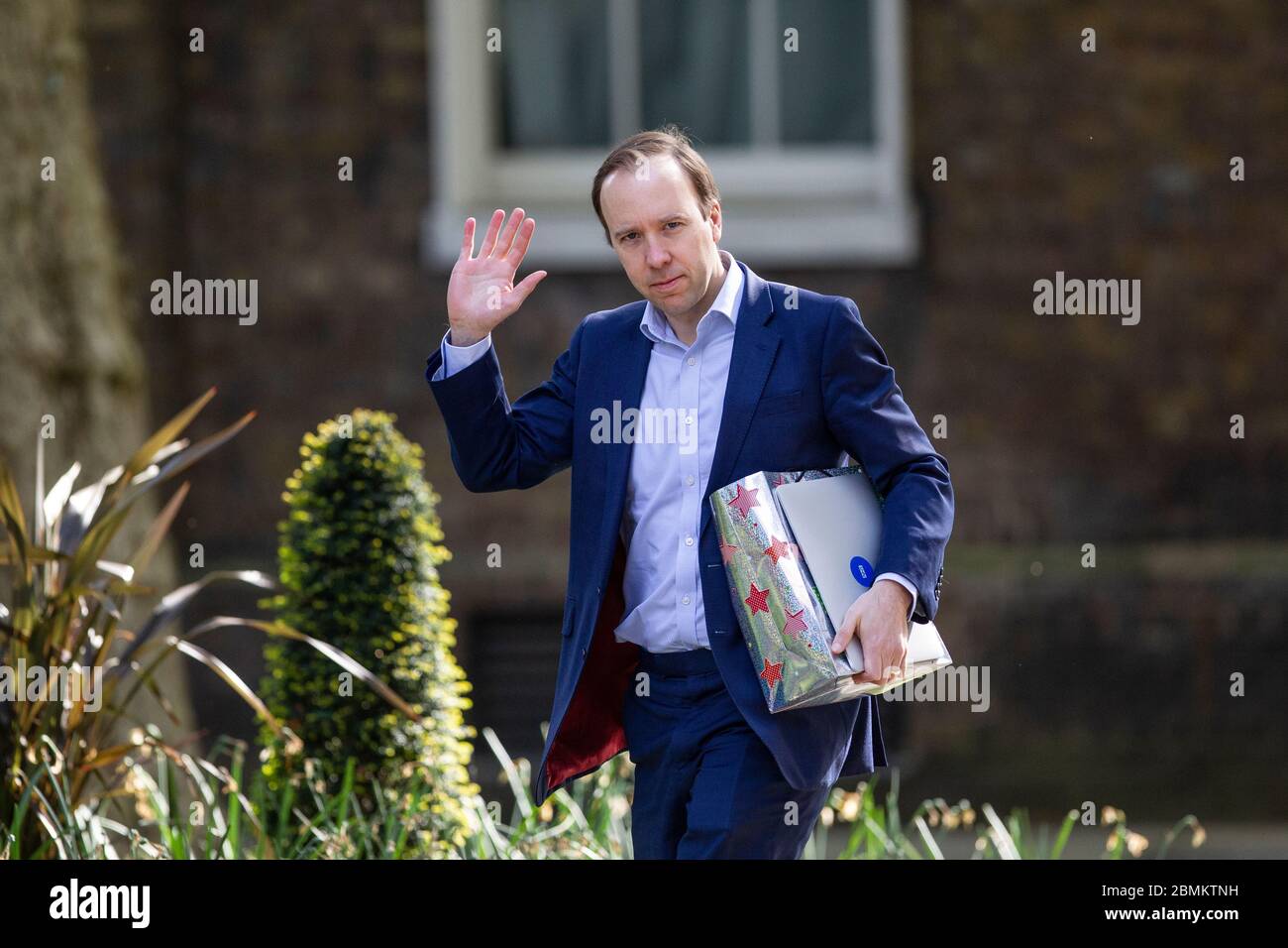 Matt Hancock, Segretario di Stato per la salute e l'assistenza sociale, arriva a Downing Street, sede del primo ministro britannico, Whitehall, Londra, Inghilterra, Regno Unito Foto Stock