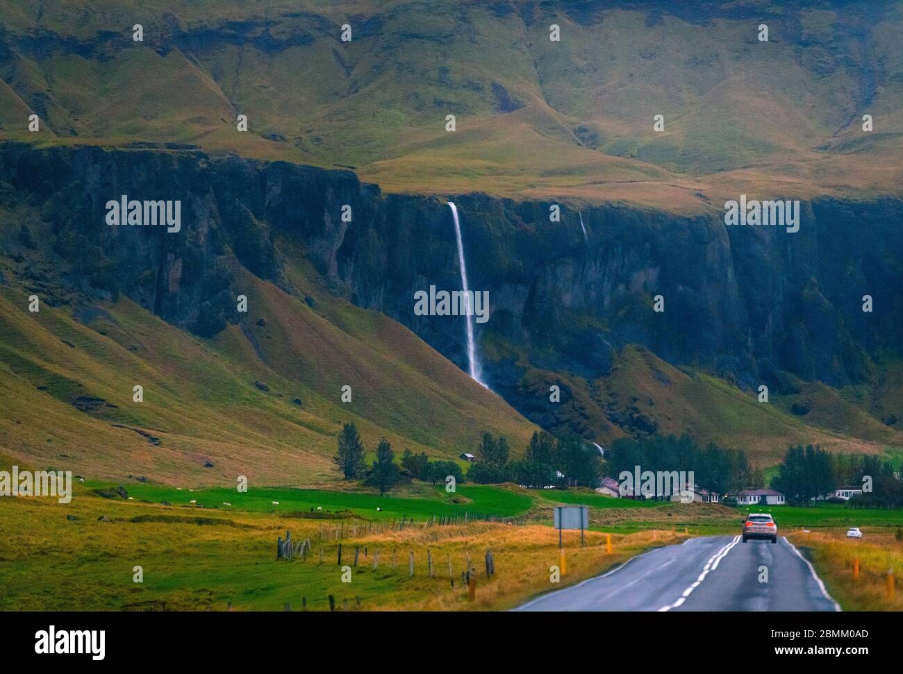 Islanda cascata Foto Stock