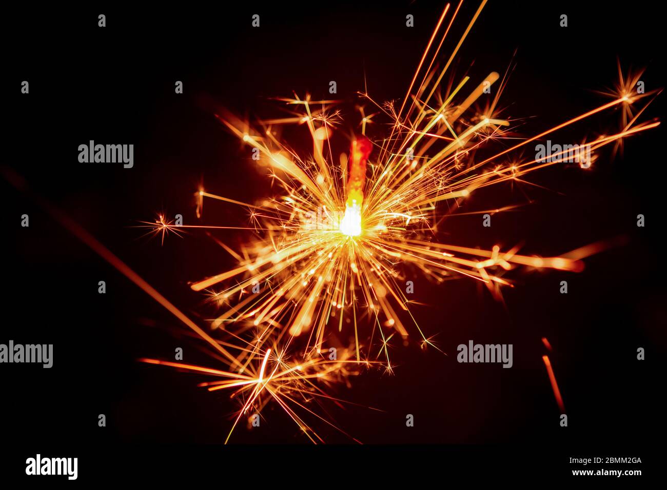 Sparkler sfondo. Natale e Anno Nuovo sparkler holiday sfondo. Foto Stock