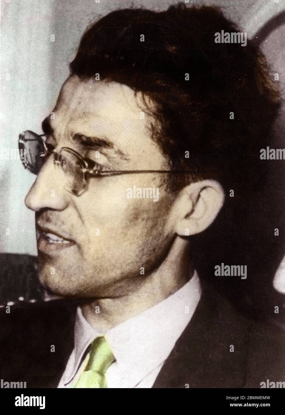 Ritratto de l'ecrivain italien Cesare Pavese (1908-1950) - Cesare Pavese, scrittore, poeta, essayista e traduttore italiano - Collezione Photographie prim Foto Stock