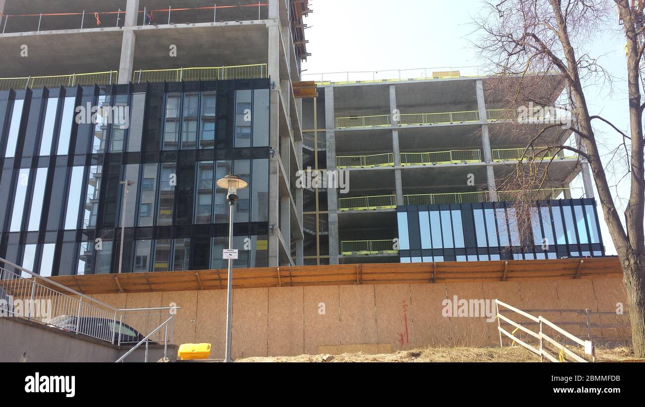 Moderno edificio in costruzione Foto Stock