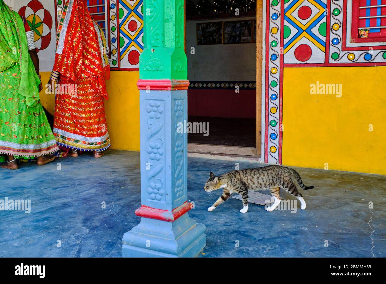 India, Gujarat, Kutch, villaggio di Hodka, gruppo etnico di Meghwal Foto Stock