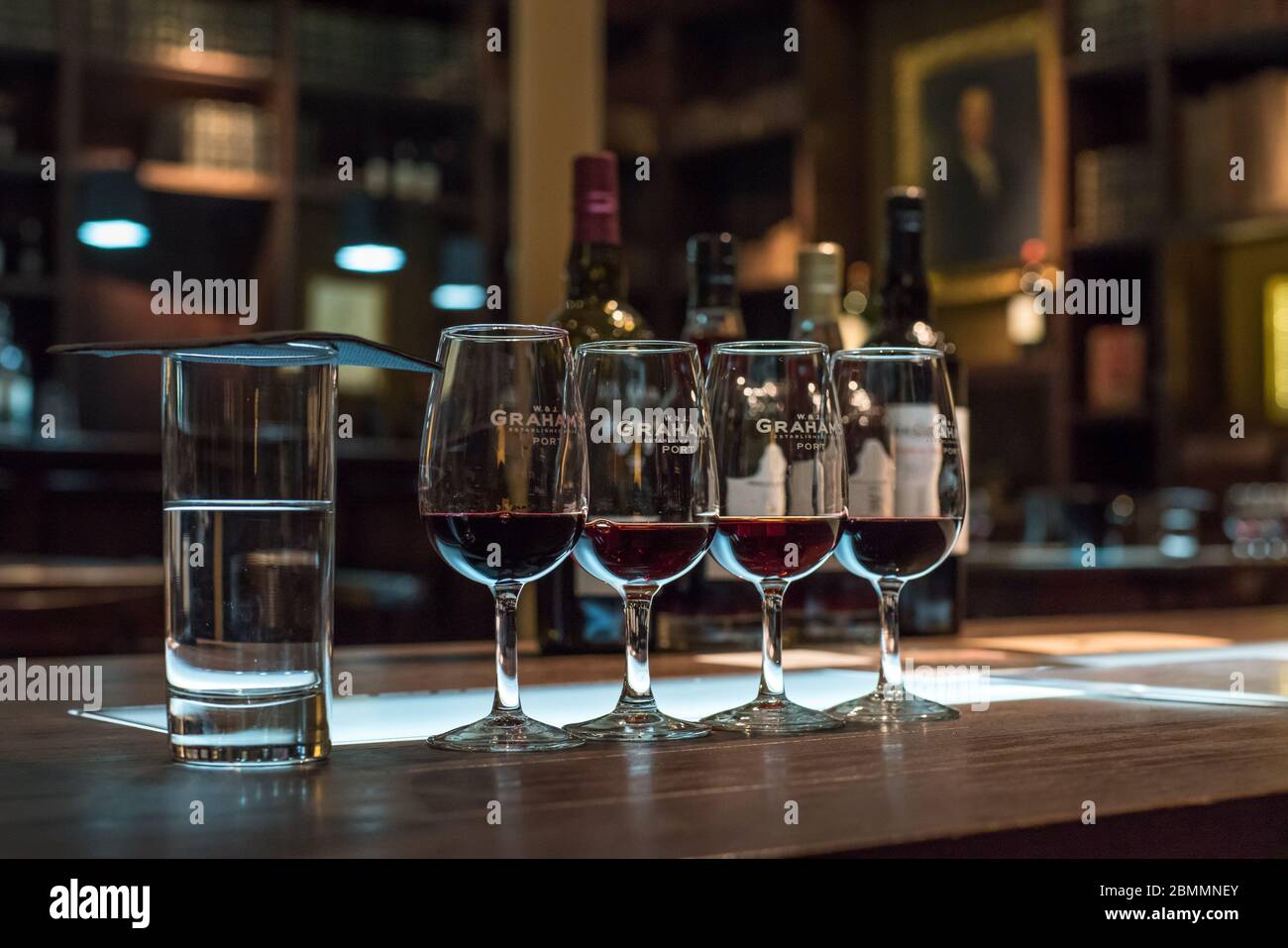 PORTO, Portogallo - 19 Giugno 2018: il vino di Porto sala degustazione in Graham Lodge Port Vila Nova de Gaia, Porto, Portogallo Foto Stock