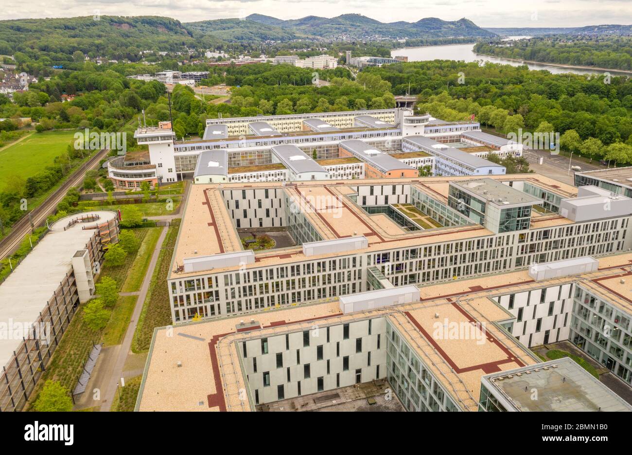 Sede centrale edificio della Telekom Deutschland GmbH Società telefonica cellulare Bonn Germania mai 2020 Foto Stock