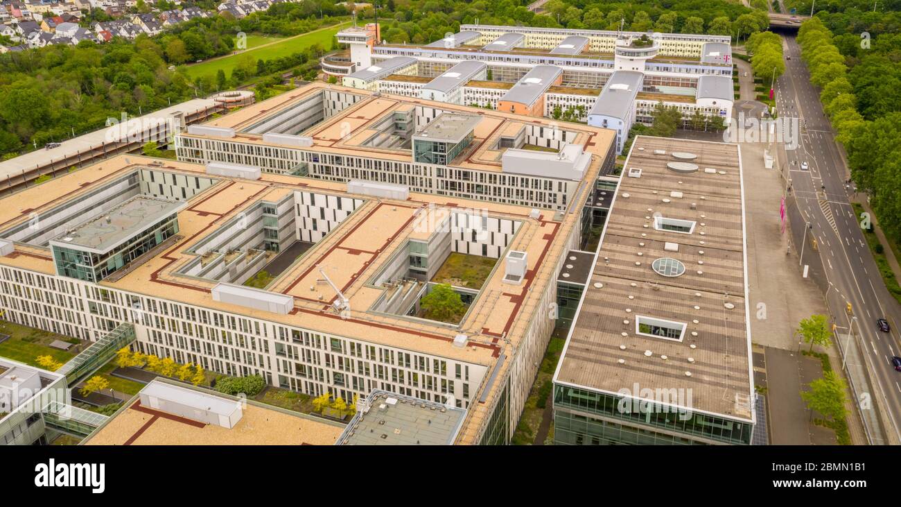 Sede centrale edificio della Telekom Deutschland GmbH Società telefonica cellulare Bonn Germania mai 2020 Foto Stock